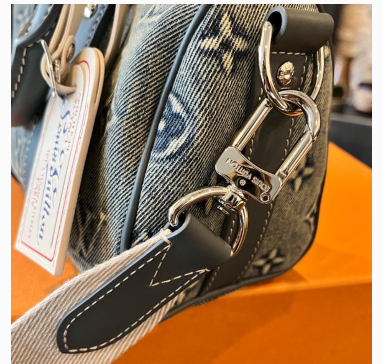 Louis Vuitton Nano Speedy in Monogram Denim Blue