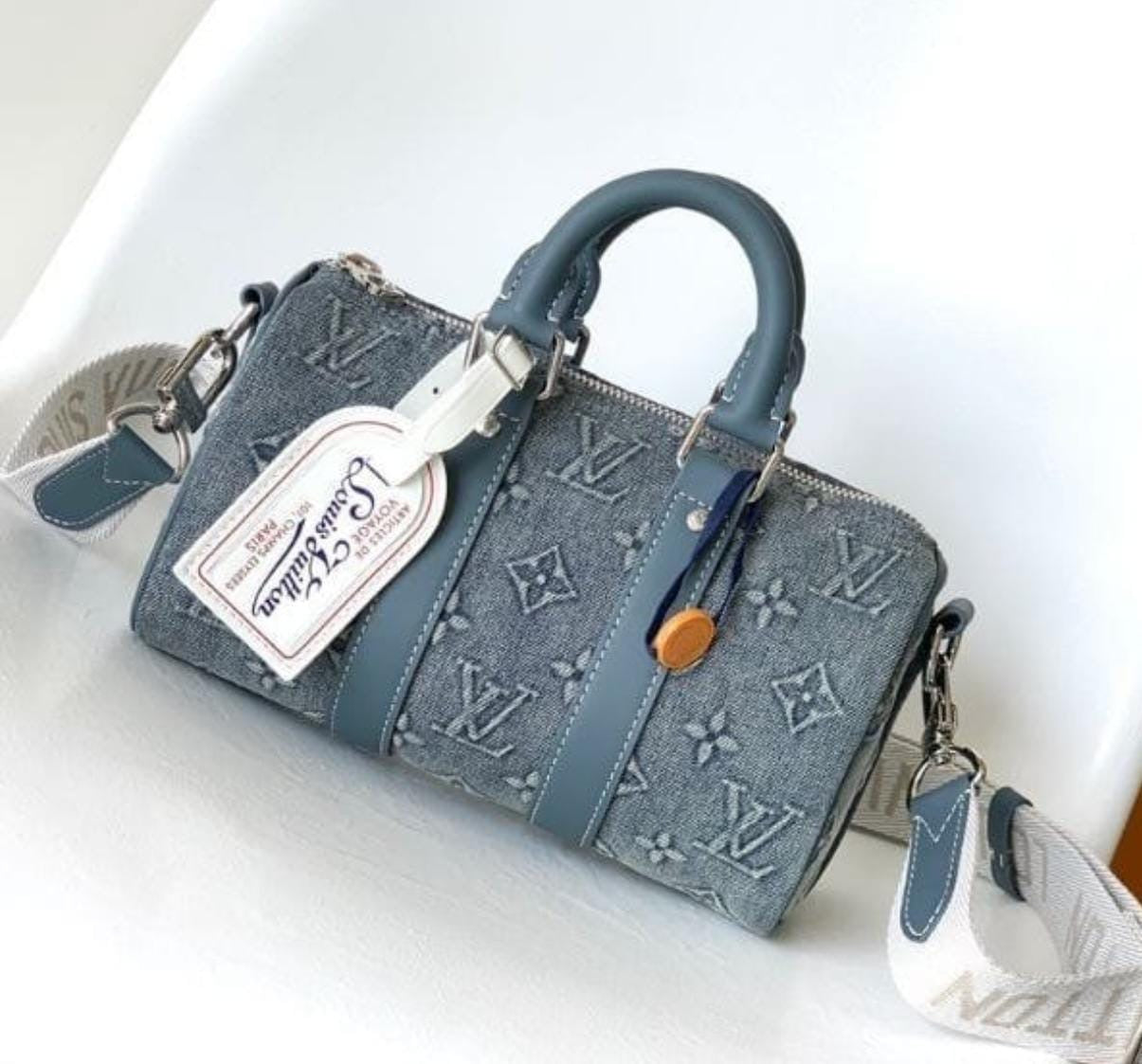Louis Vuitton Nano Speedy in Monogram Denim Blue