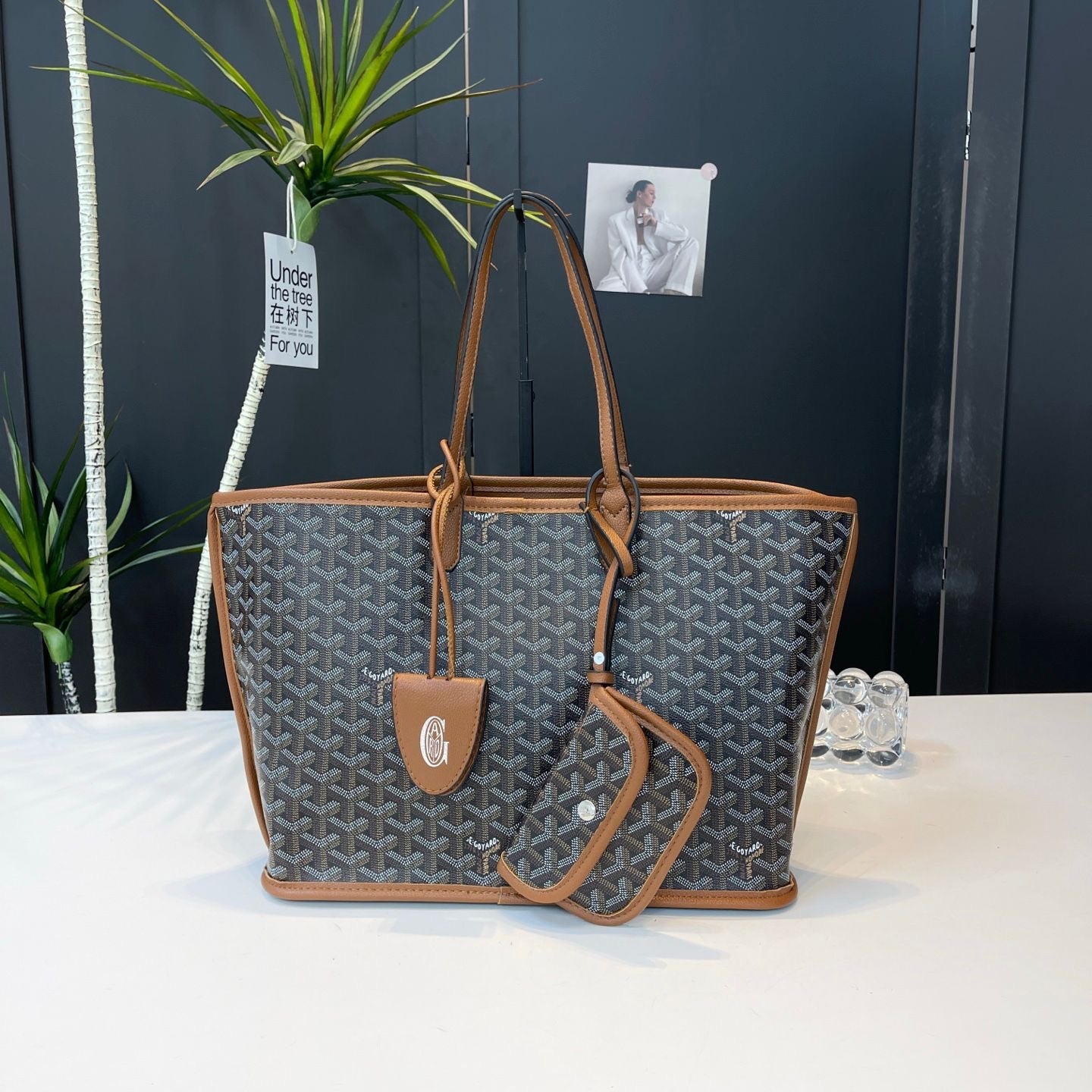 Goyard Tote with Detachable Wallet
