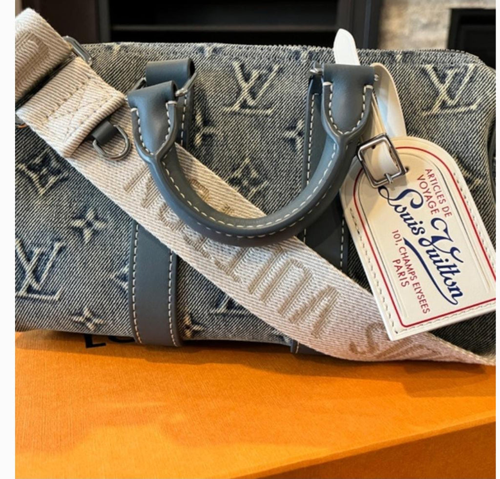 Louis Vuitton Nano Speedy in Monogram Denim Blue