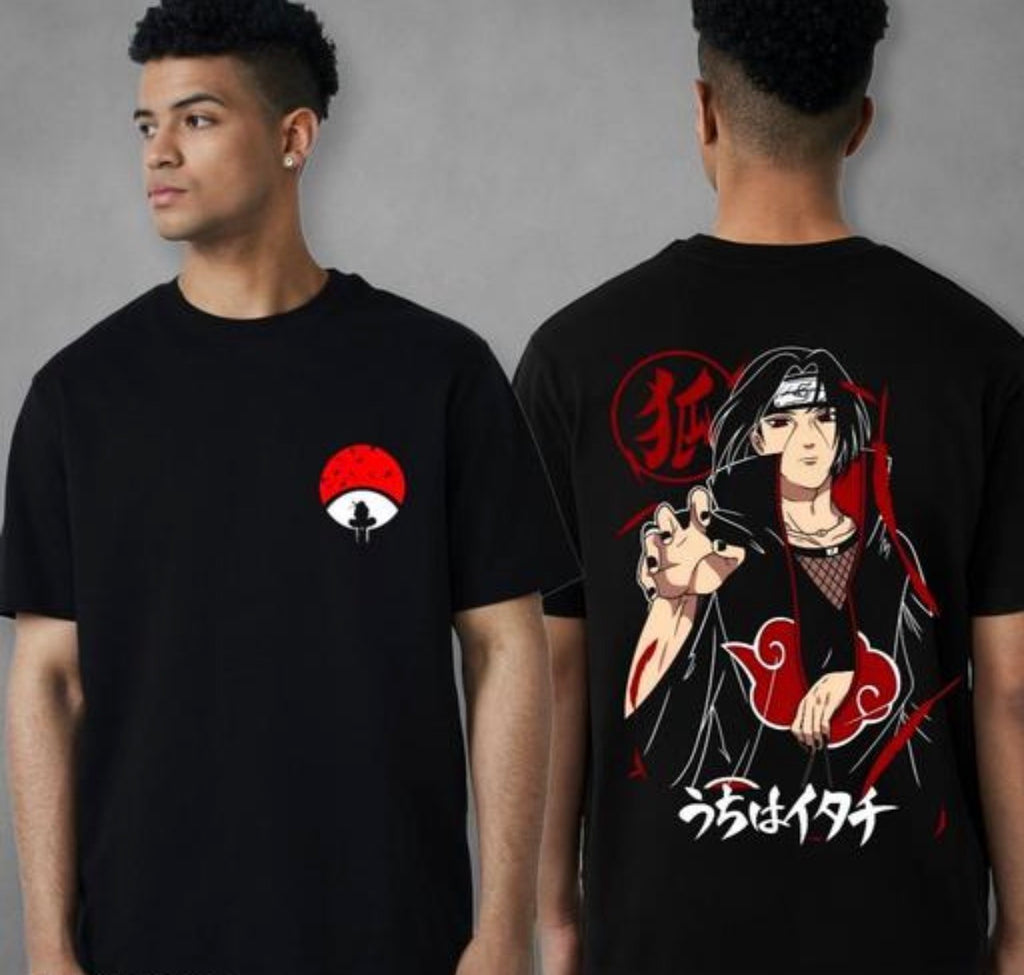 Itachi Uchiha Anime Printed T shirt