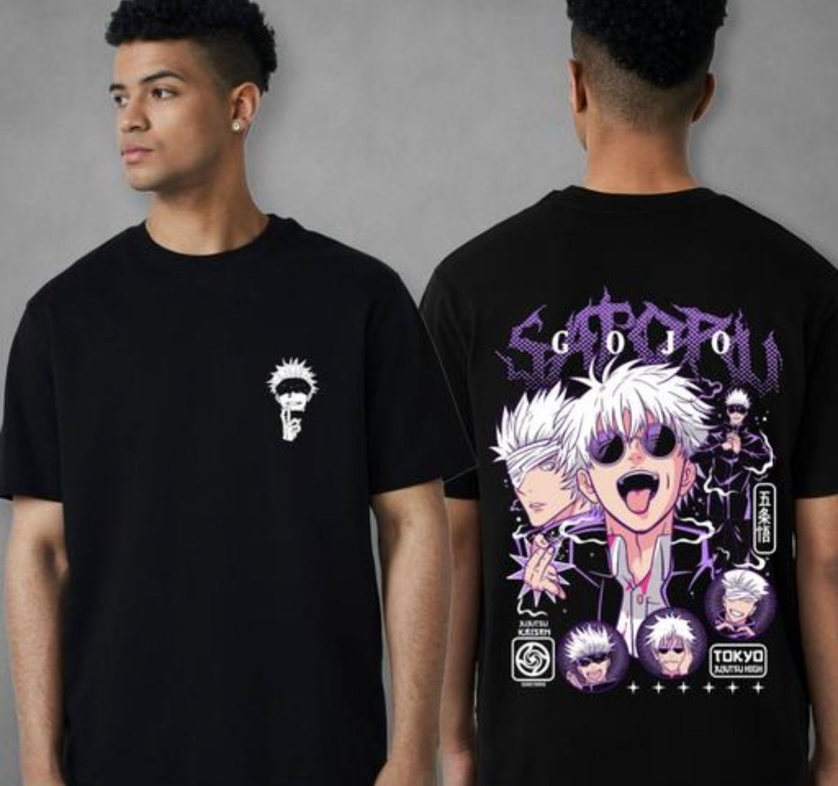 Gojo Satoru Anime Printed T shirt