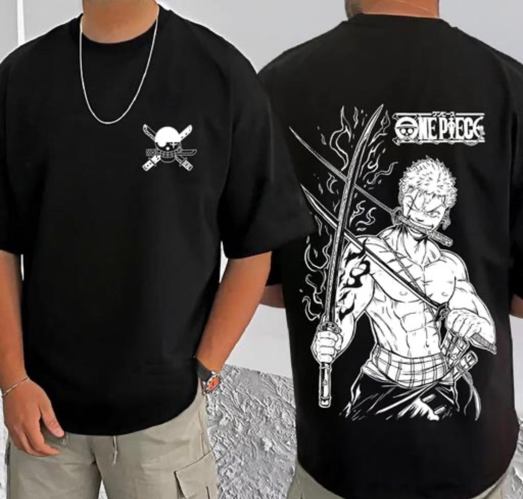 Zoro Anime Printed T Shirt