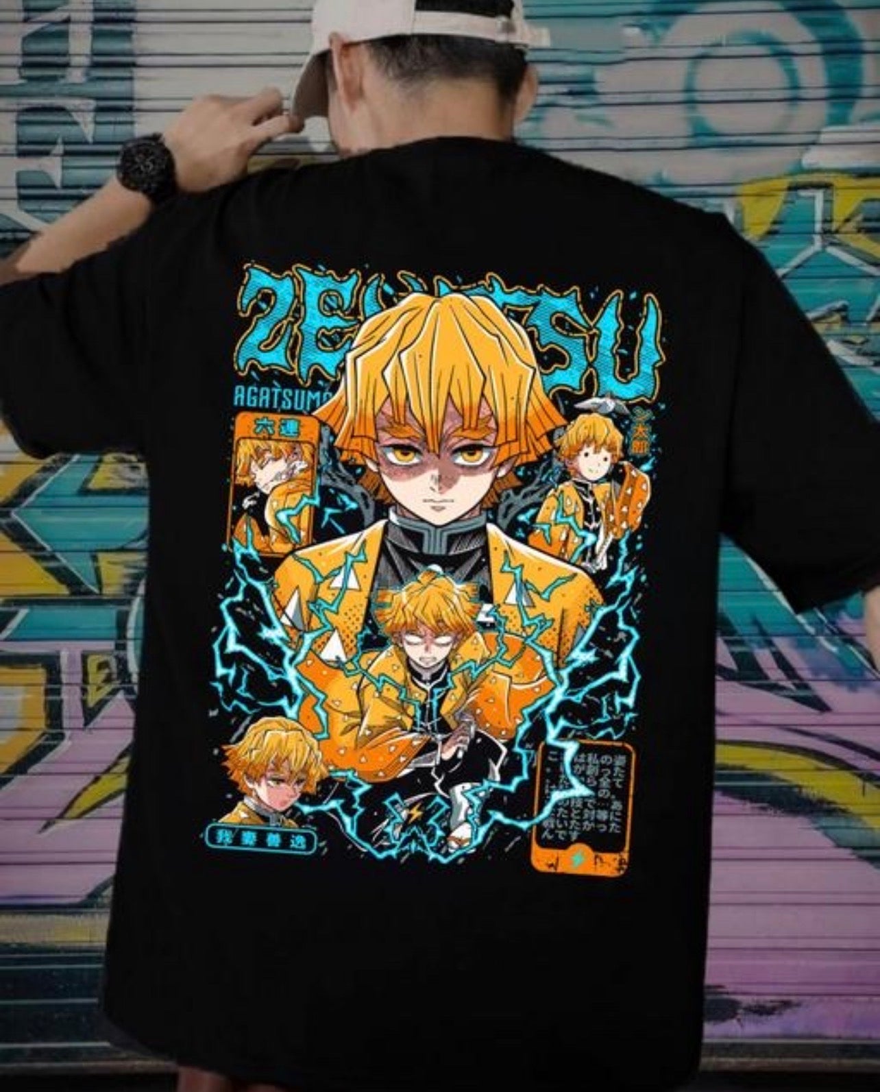 Zenitsu Anime Printed T Shirt