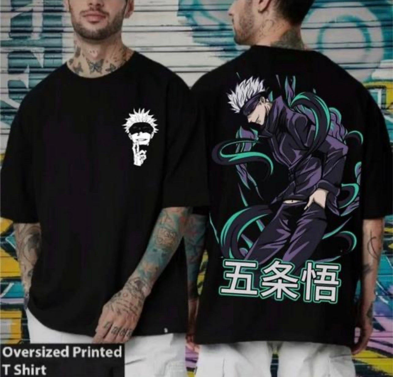 Gojo Anime Printed T Shirt