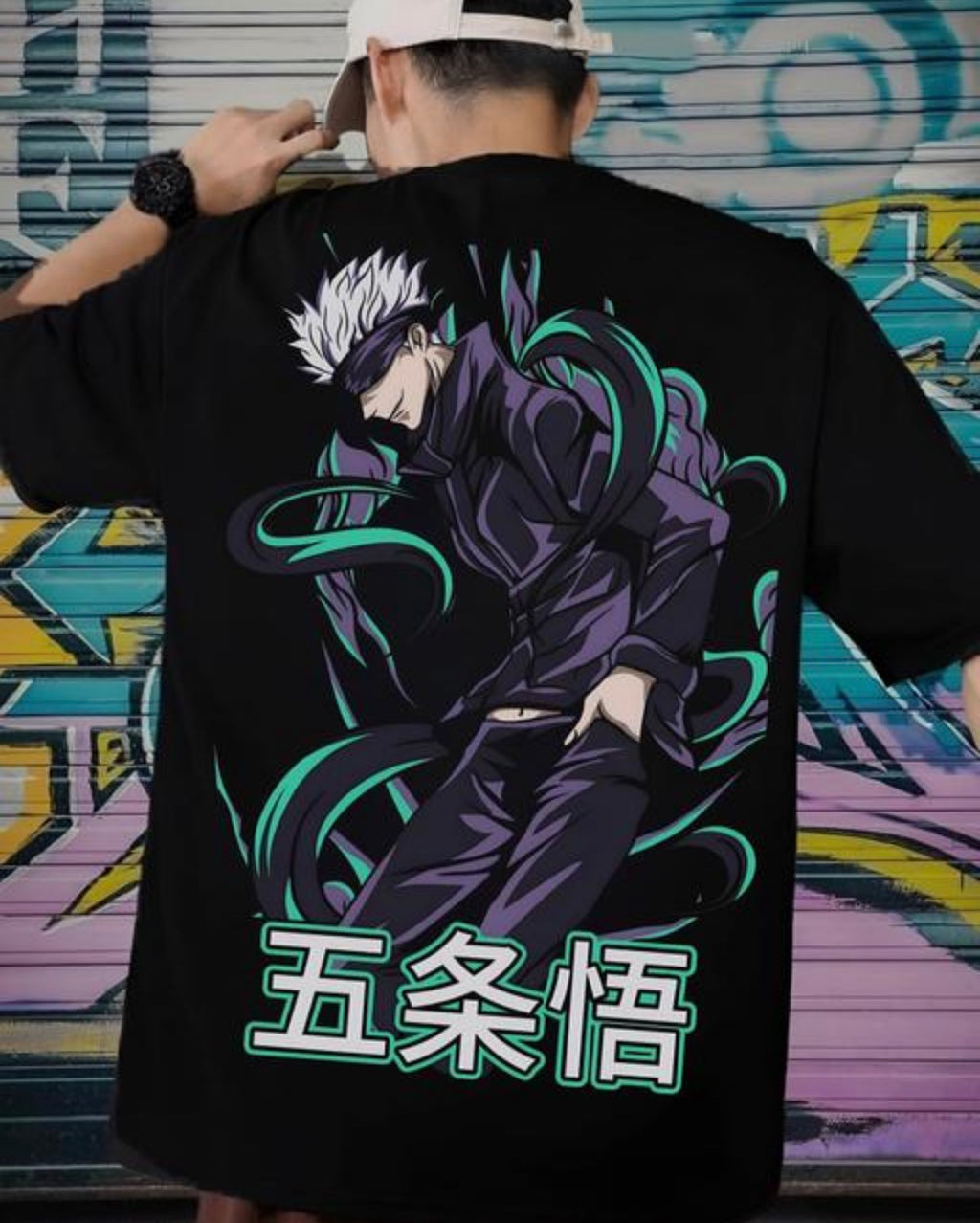 Gojo Anime Printed T Shirt
