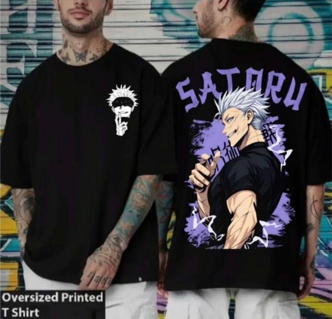 Gojo Satoru Anime Printed T Shirt