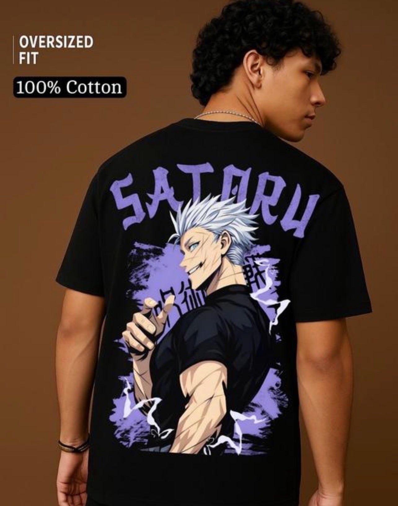 Gojo Satoru Anime Printed T Shirt