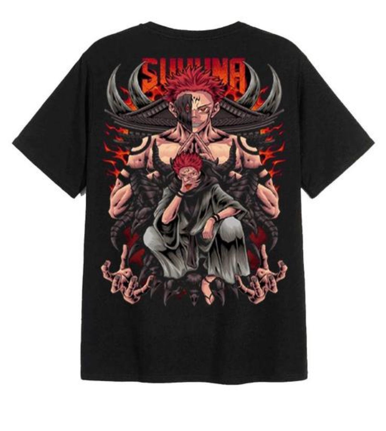 Sukuna Anime Printed T Shirt