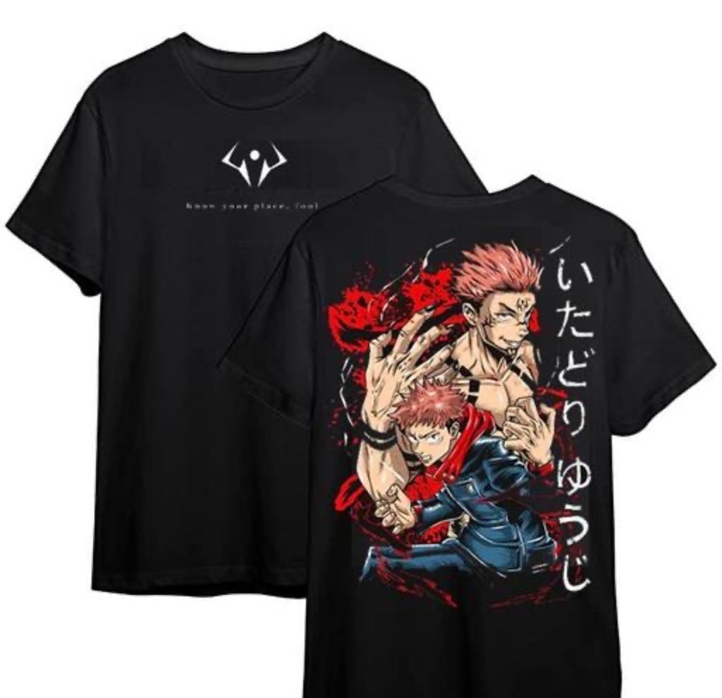 Yuji Sukuna Anime Printed T Shirt