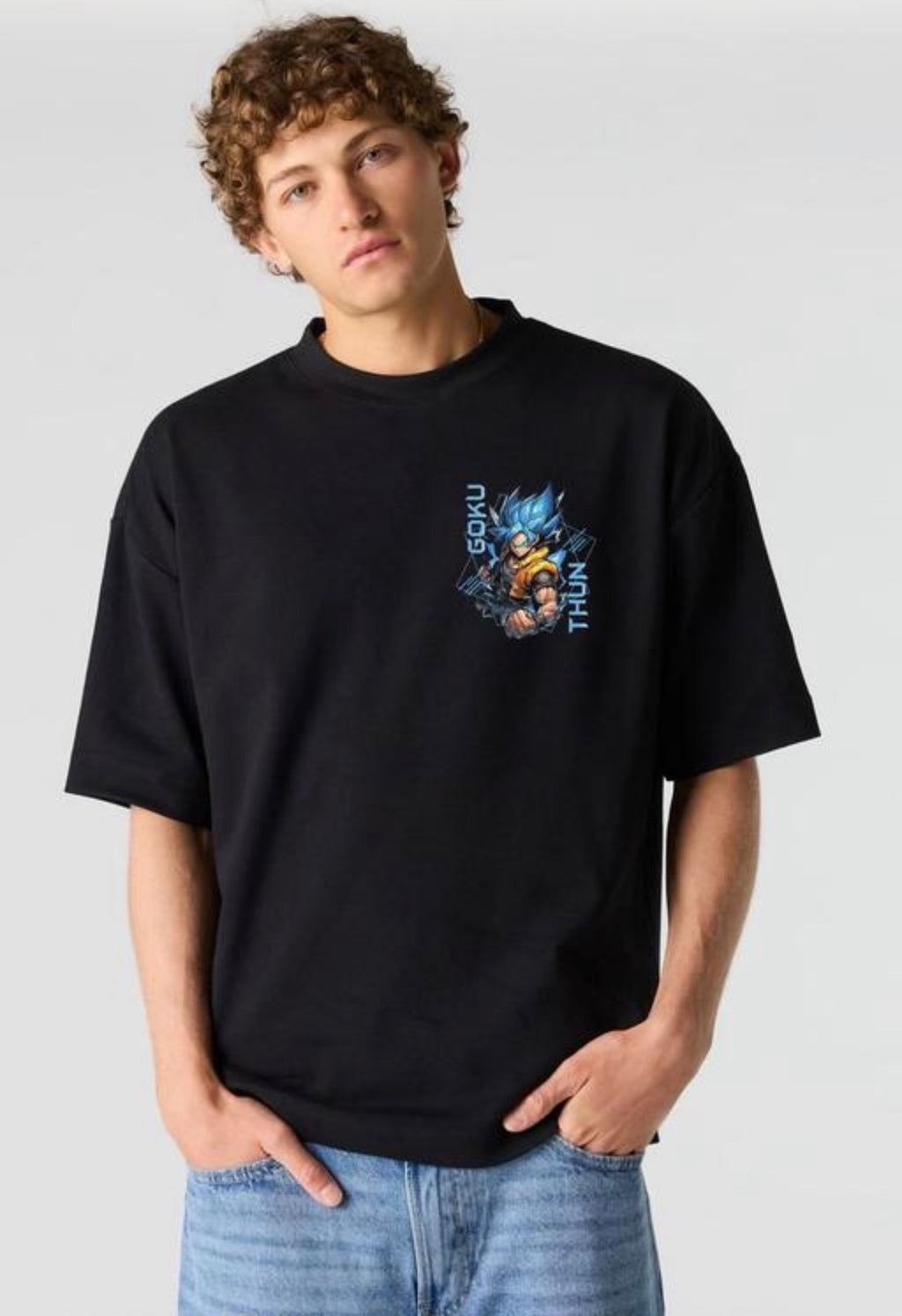Goku Anime Printed T Shirt