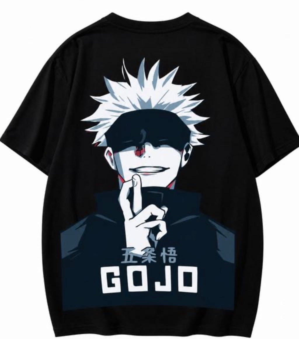 Gojo Anime Printed T Shirt