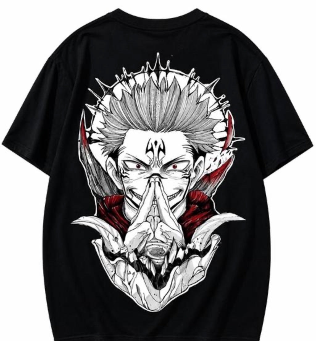 Yuji Sukuna Anime Printed T Shirt