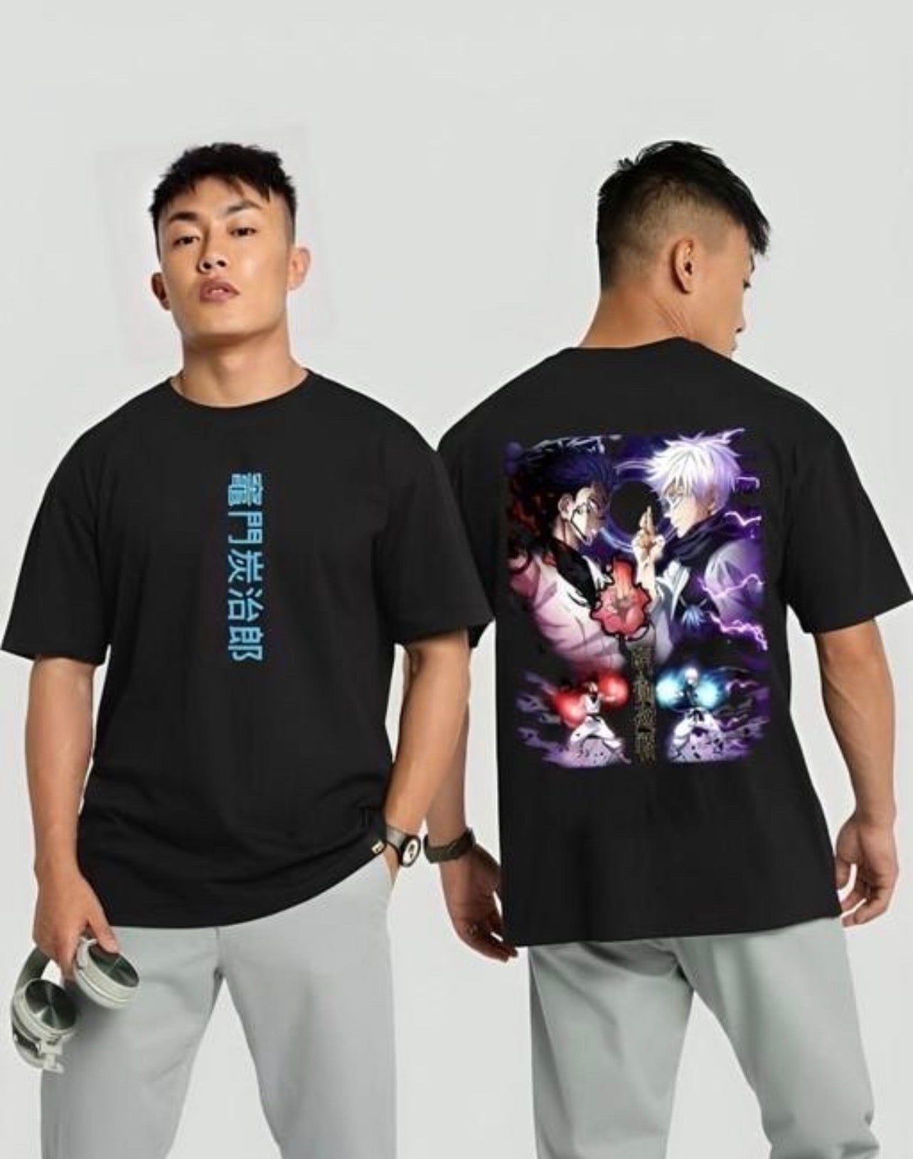 Gojo sukuna Anime Printed t Shirt