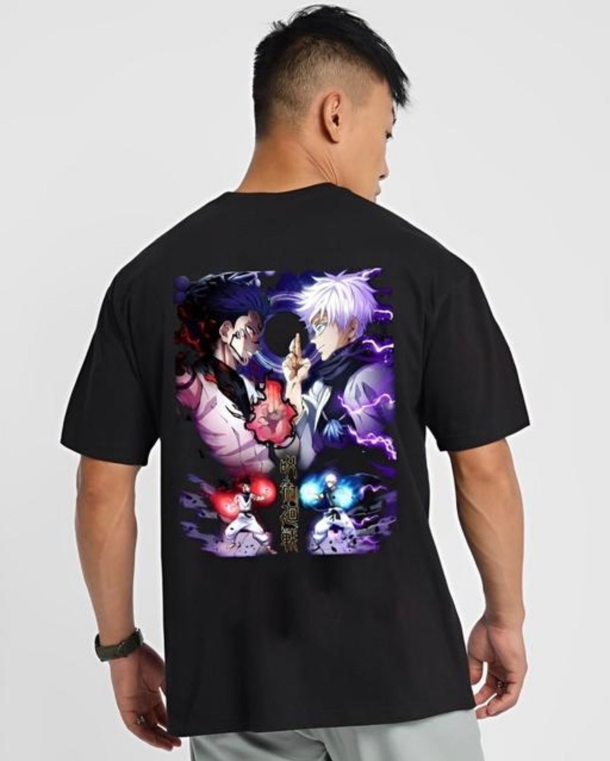 Gojo sukuna Anime Printed t Shirt