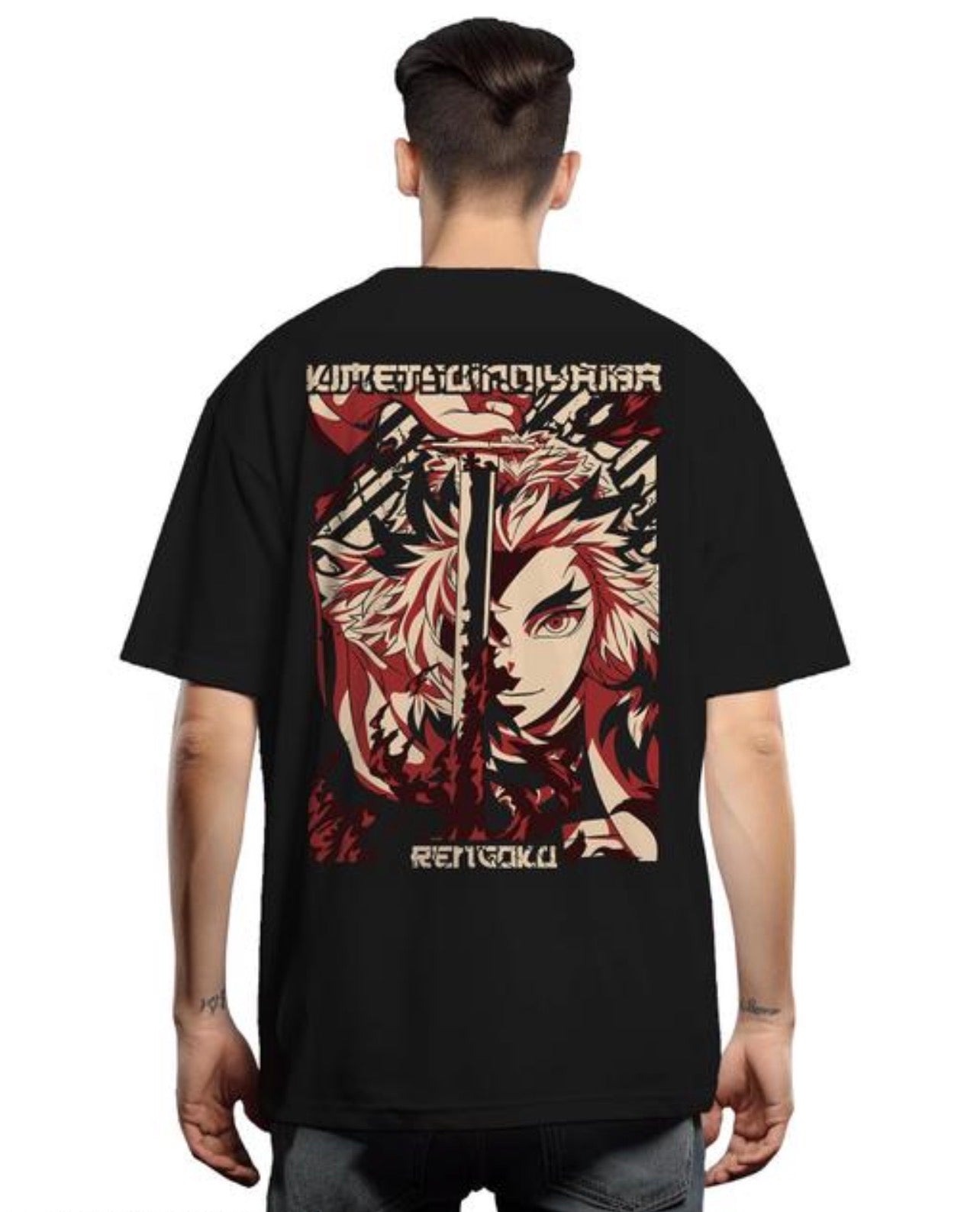 Rengoku Anime Printed T Shirt