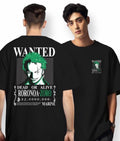 Zoro Wanted Anime Printed T Shirt