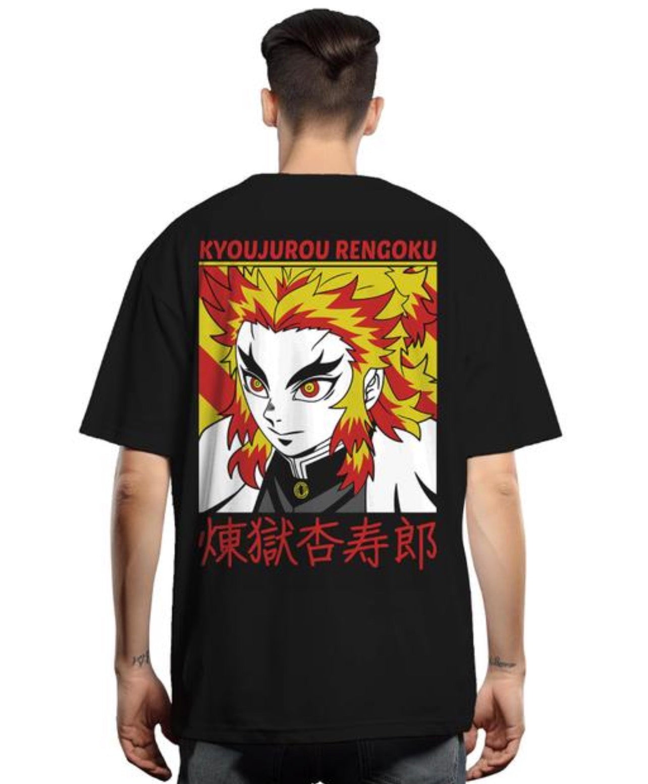 Rengoku Anime Printed T Shirt