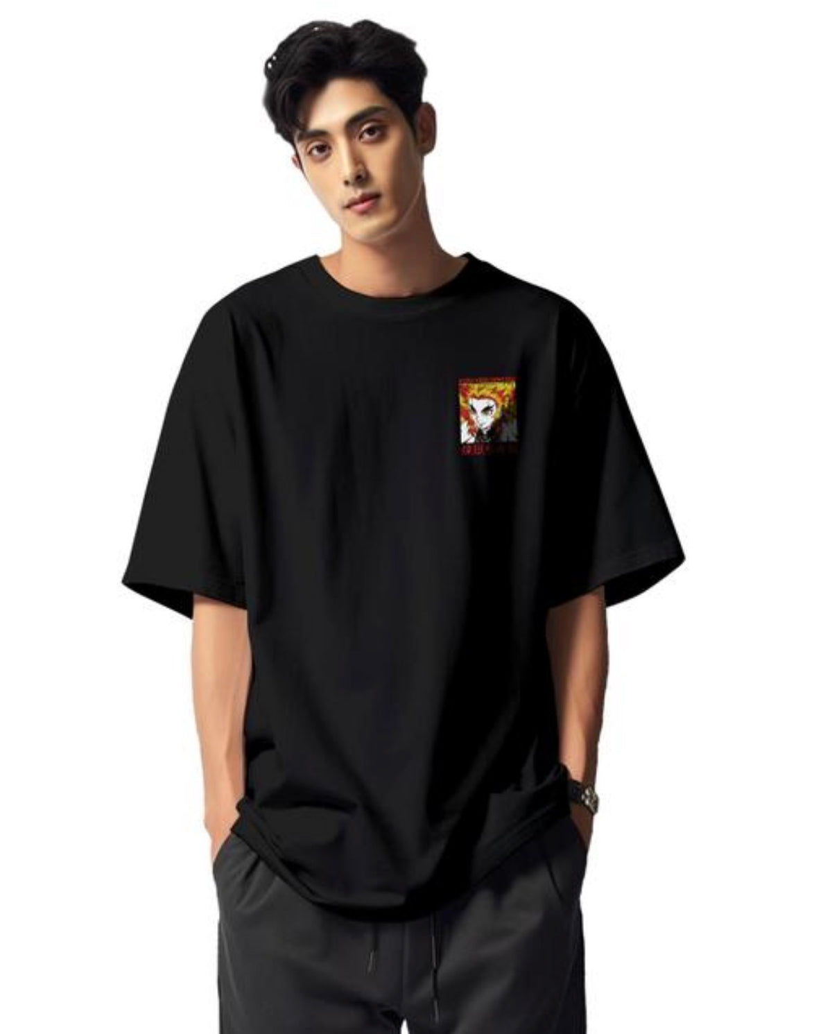 Rengoku Anime Printed T Shirt