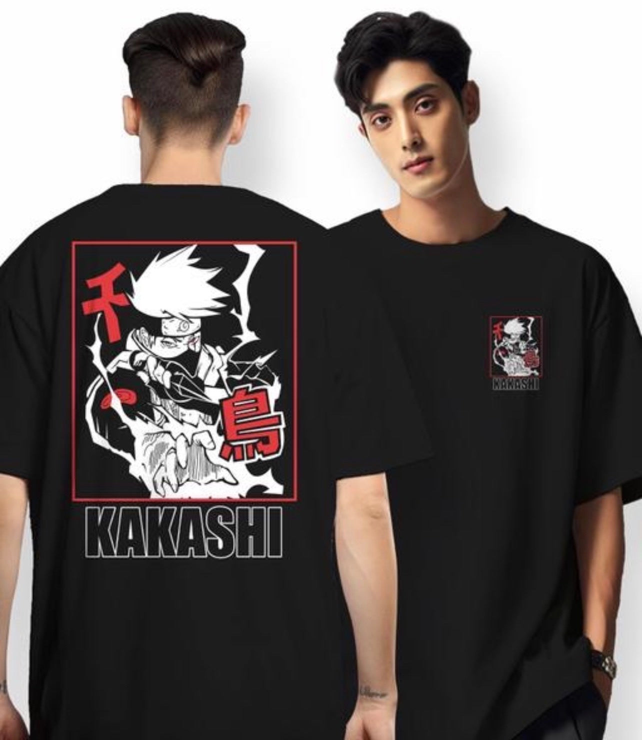 Kakashi Anime Printed T Shirt