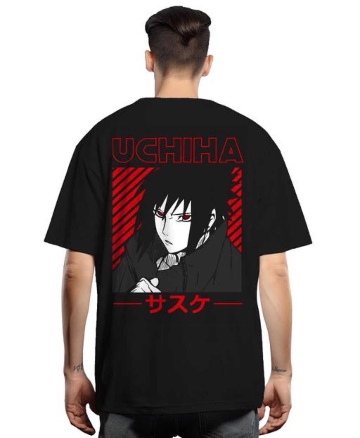 Sasuke Uchiha Anime Printed T Shirt