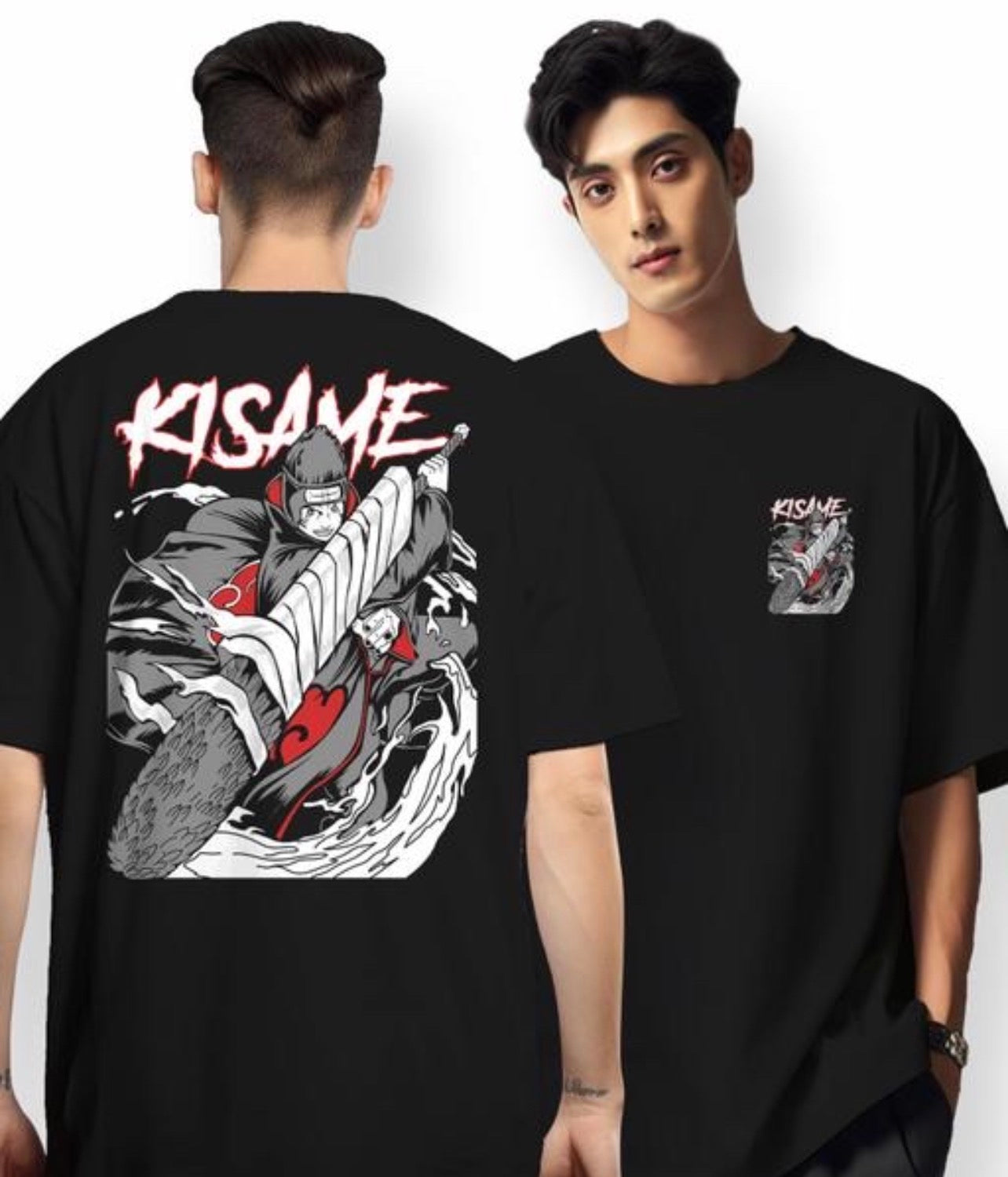 Kisame Anime Printed T Shirt