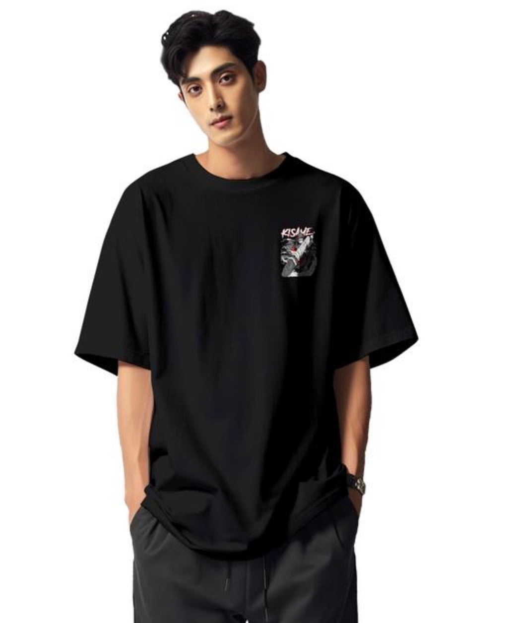 Kisame Anime Printed T Shirt