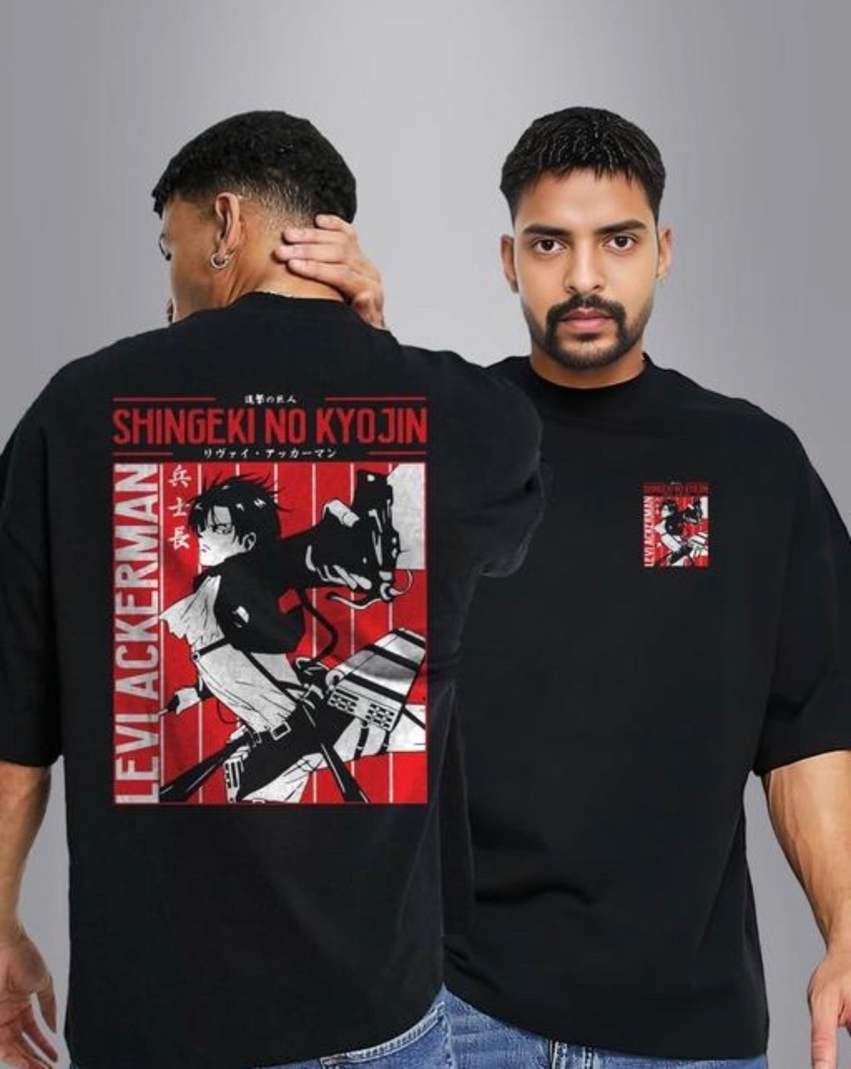 Levi Ackerman Anime Printed T Shirt