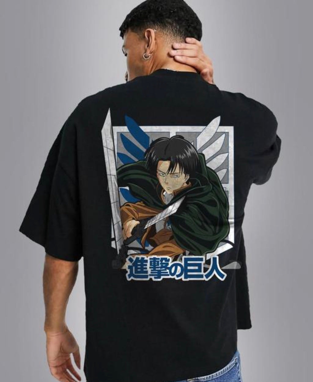 Levi Anime Printed T Shirt