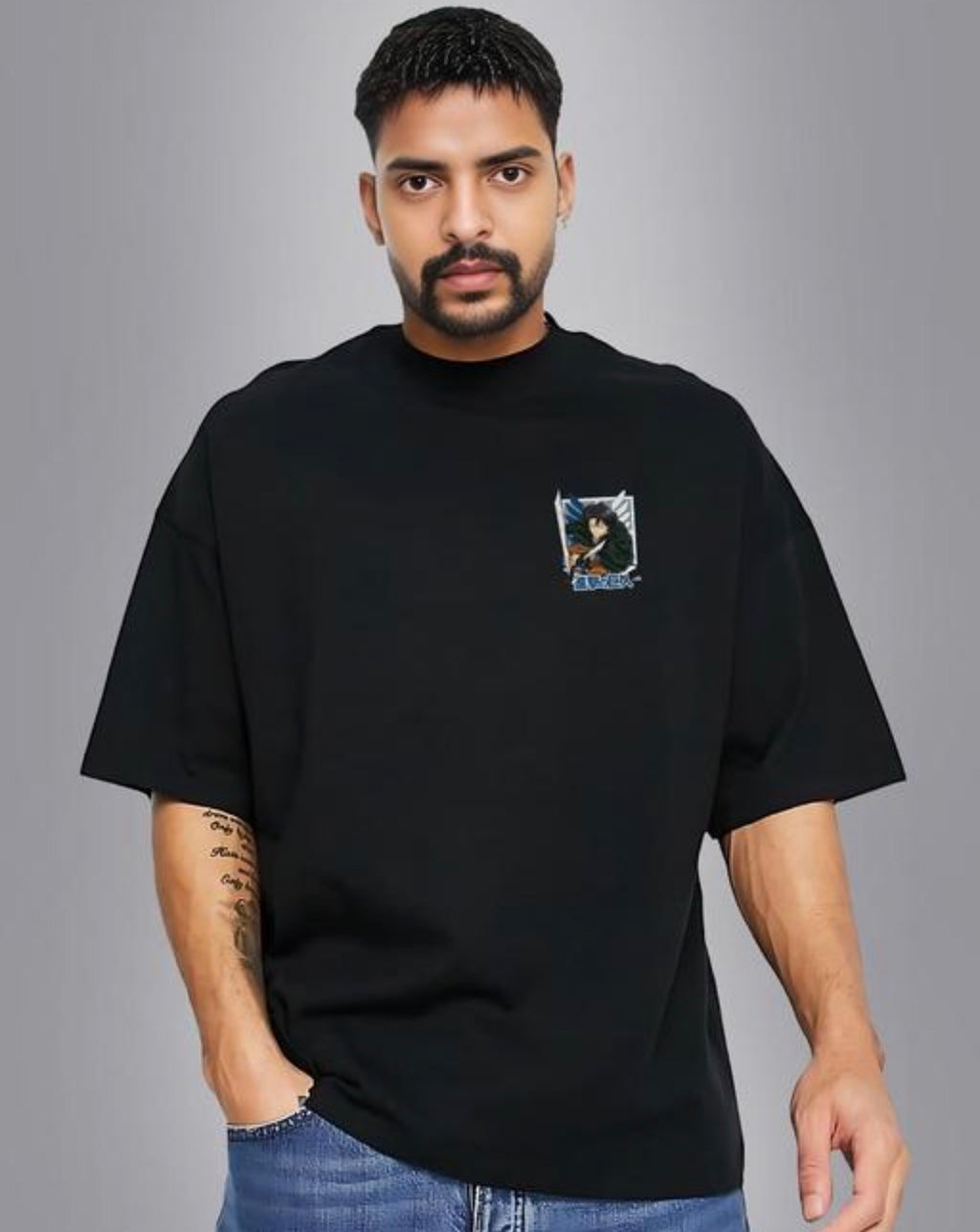 Levi Anime Printed T Shirt