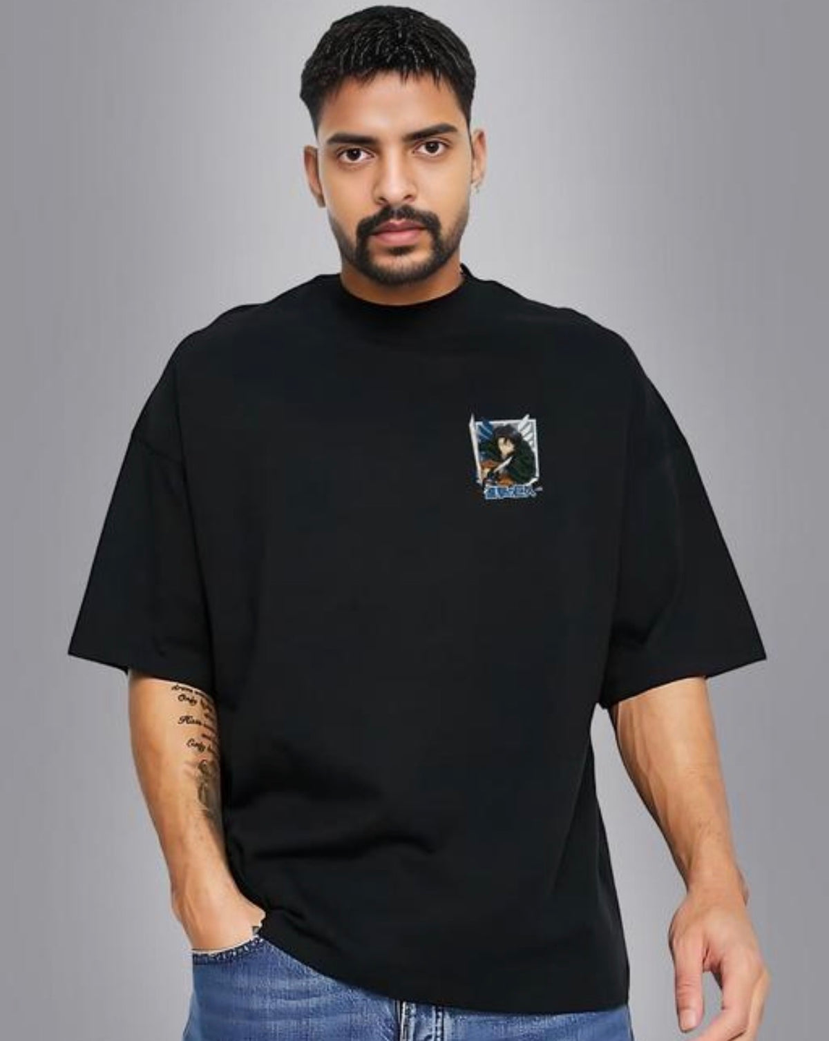 Levi Anime Printed T Shirt