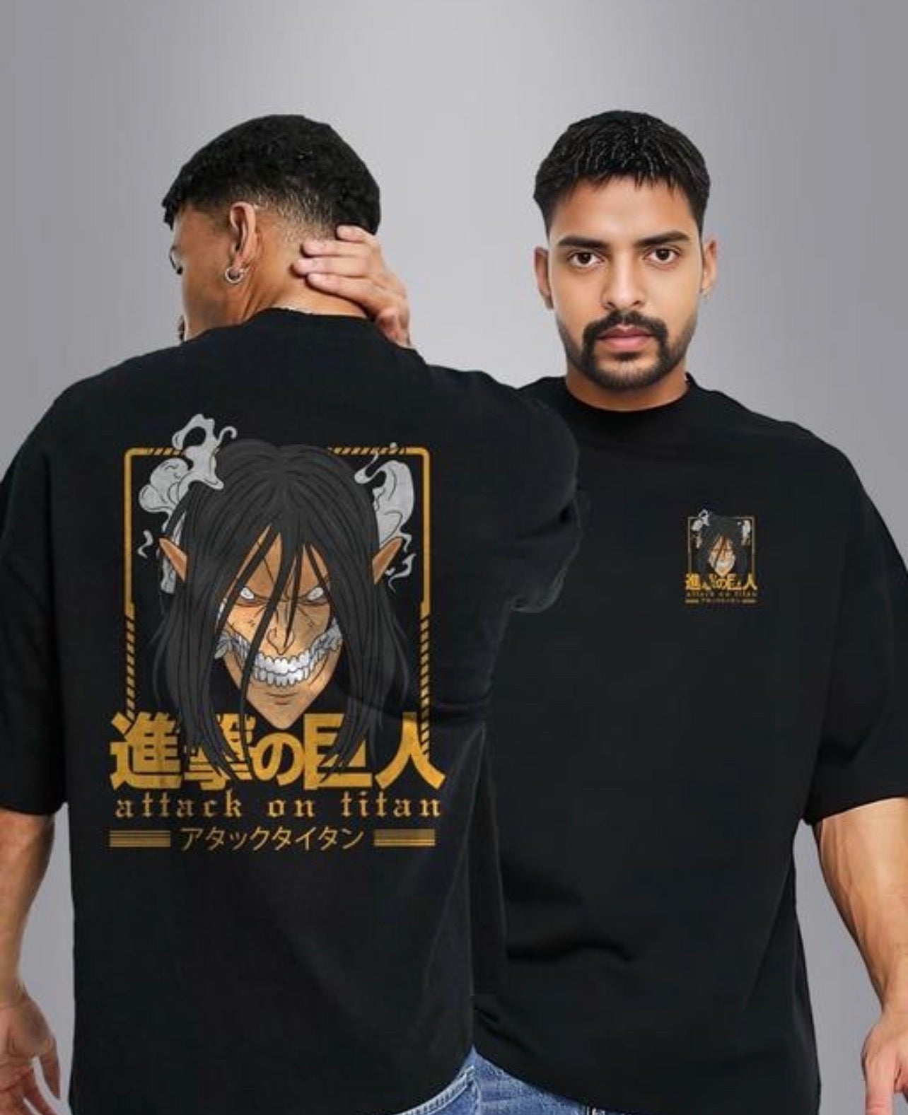 Attack Titan Anime Printed T Shirt