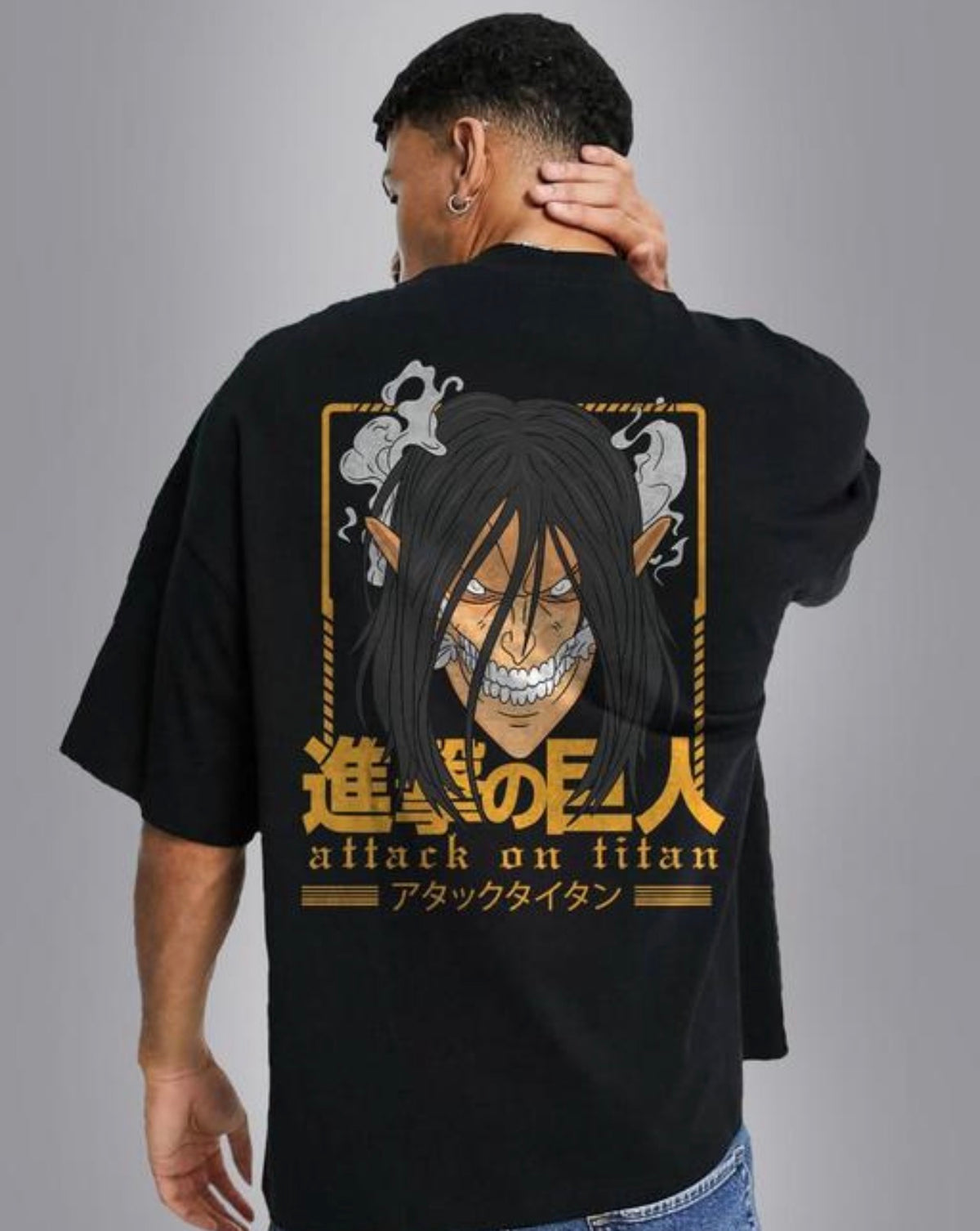 Attack Titan Anime Printed T Shirt