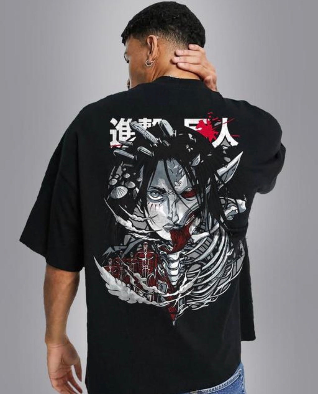 Eren Attack titan Anime Printed T shirt