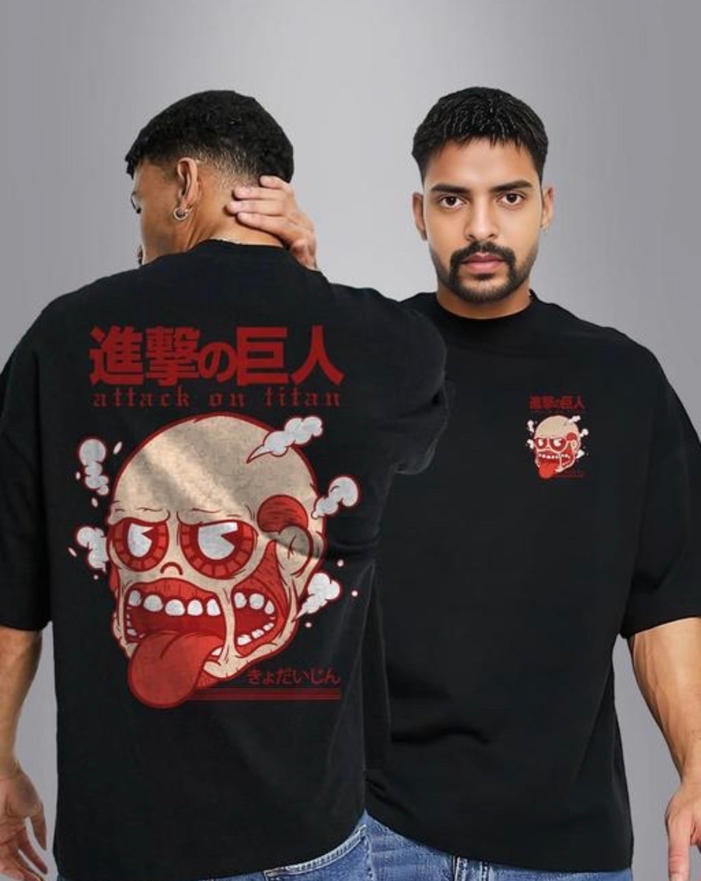 Colossal Titan Anime Printed T Shirt