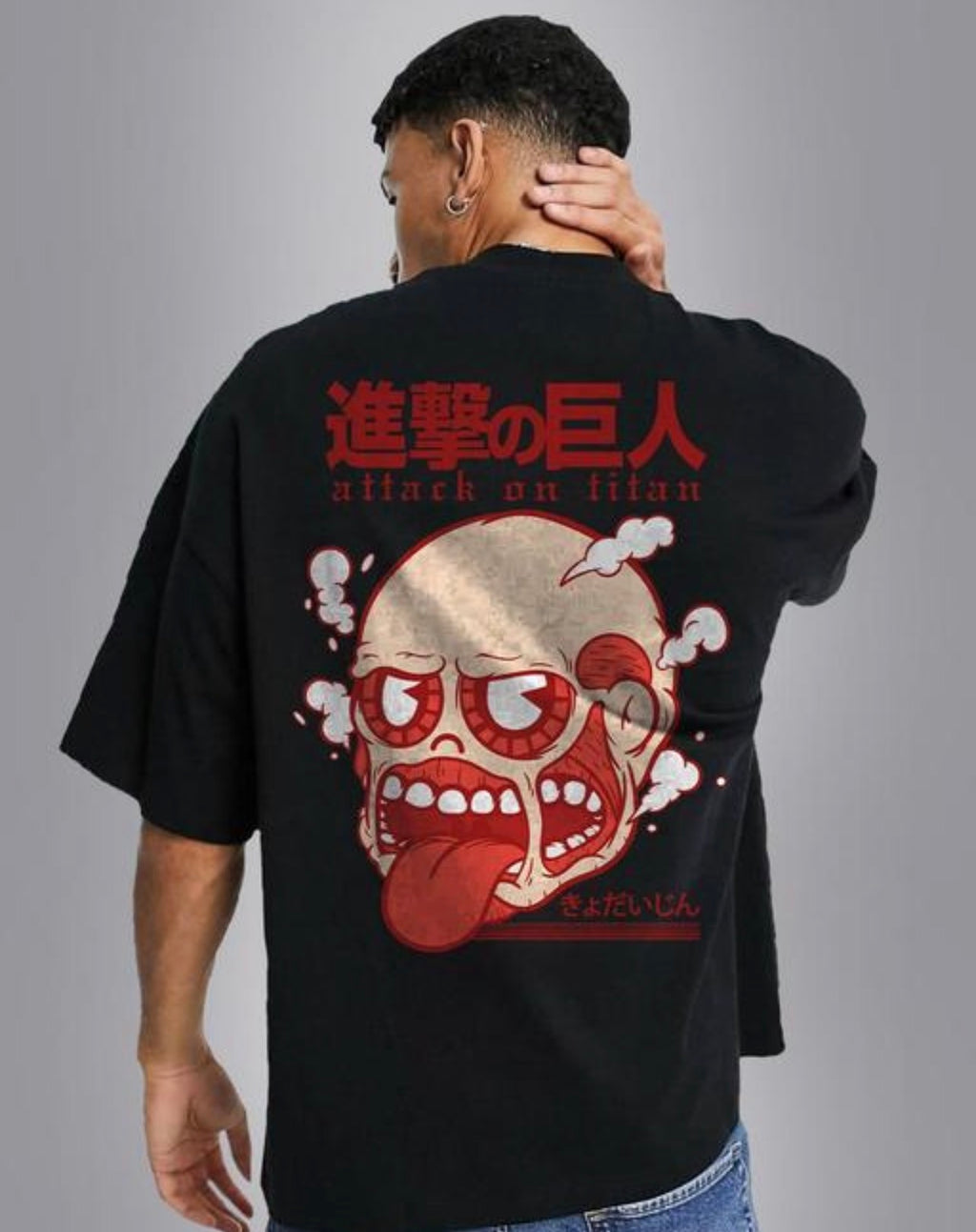 Colossal Titan Anime Printed T Shirt