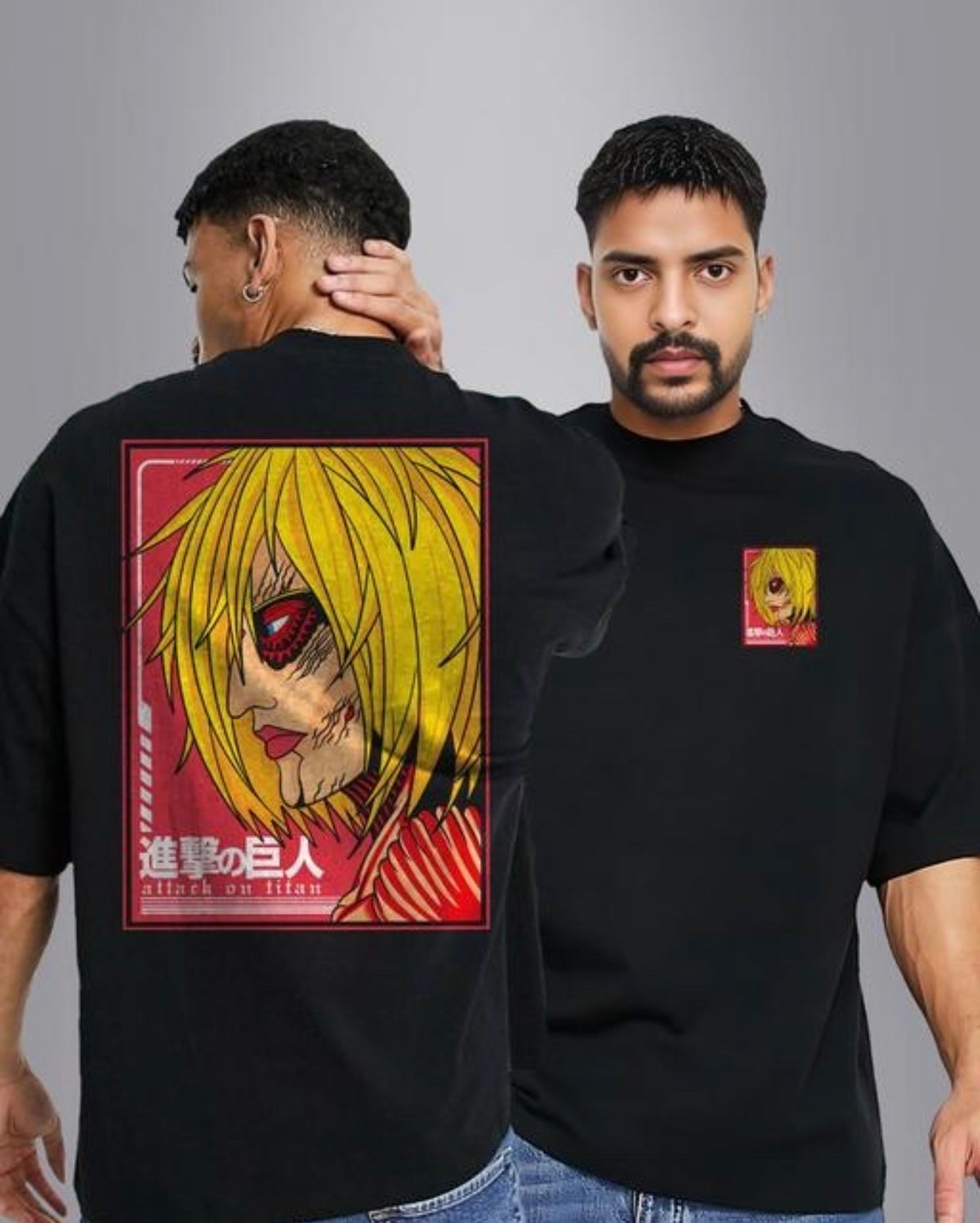 Female Titan Anime Printed T Shirt