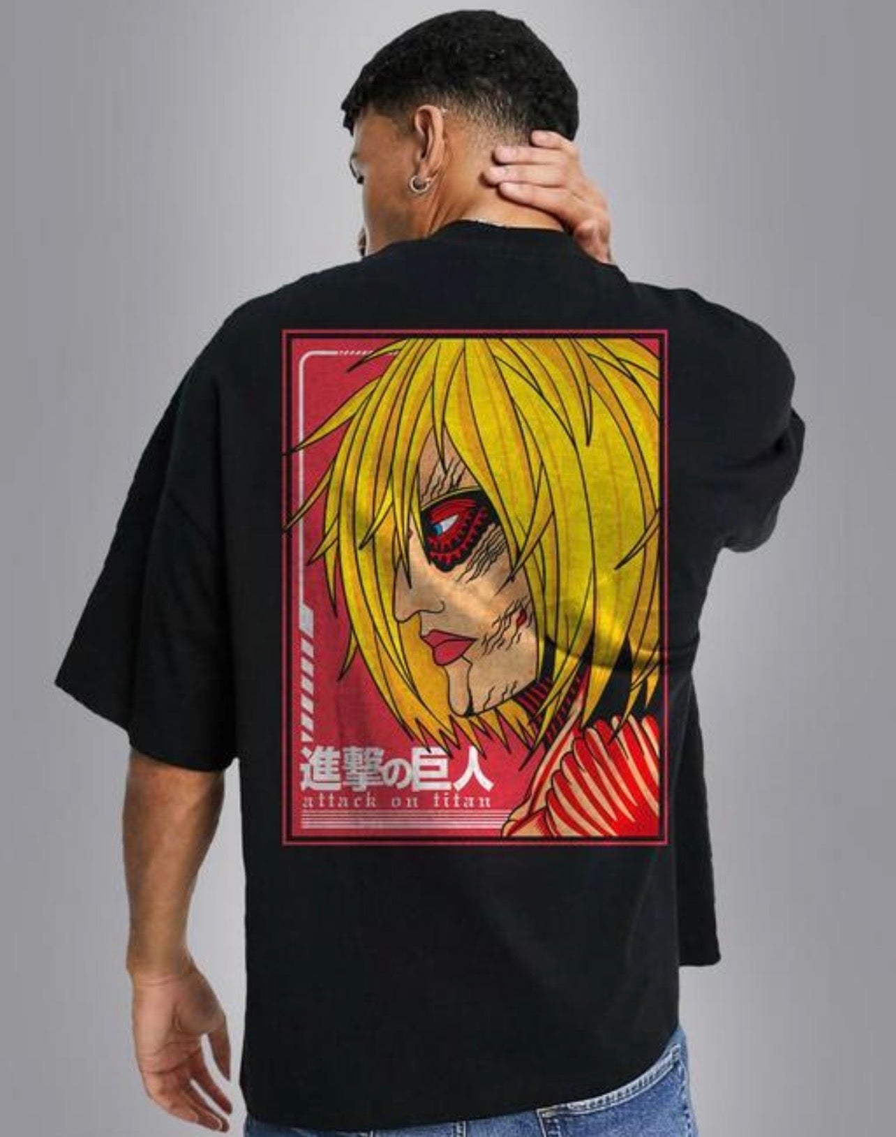 Female Titan Anime Printed T Shirt