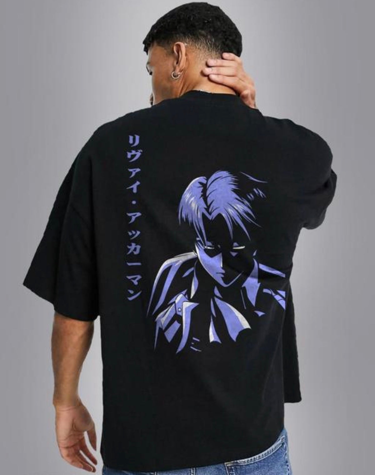 Levi Anime Printed T Shirt