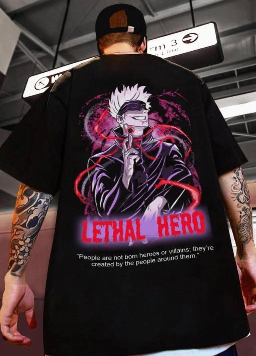 Gojo Anime Printed T Shirt