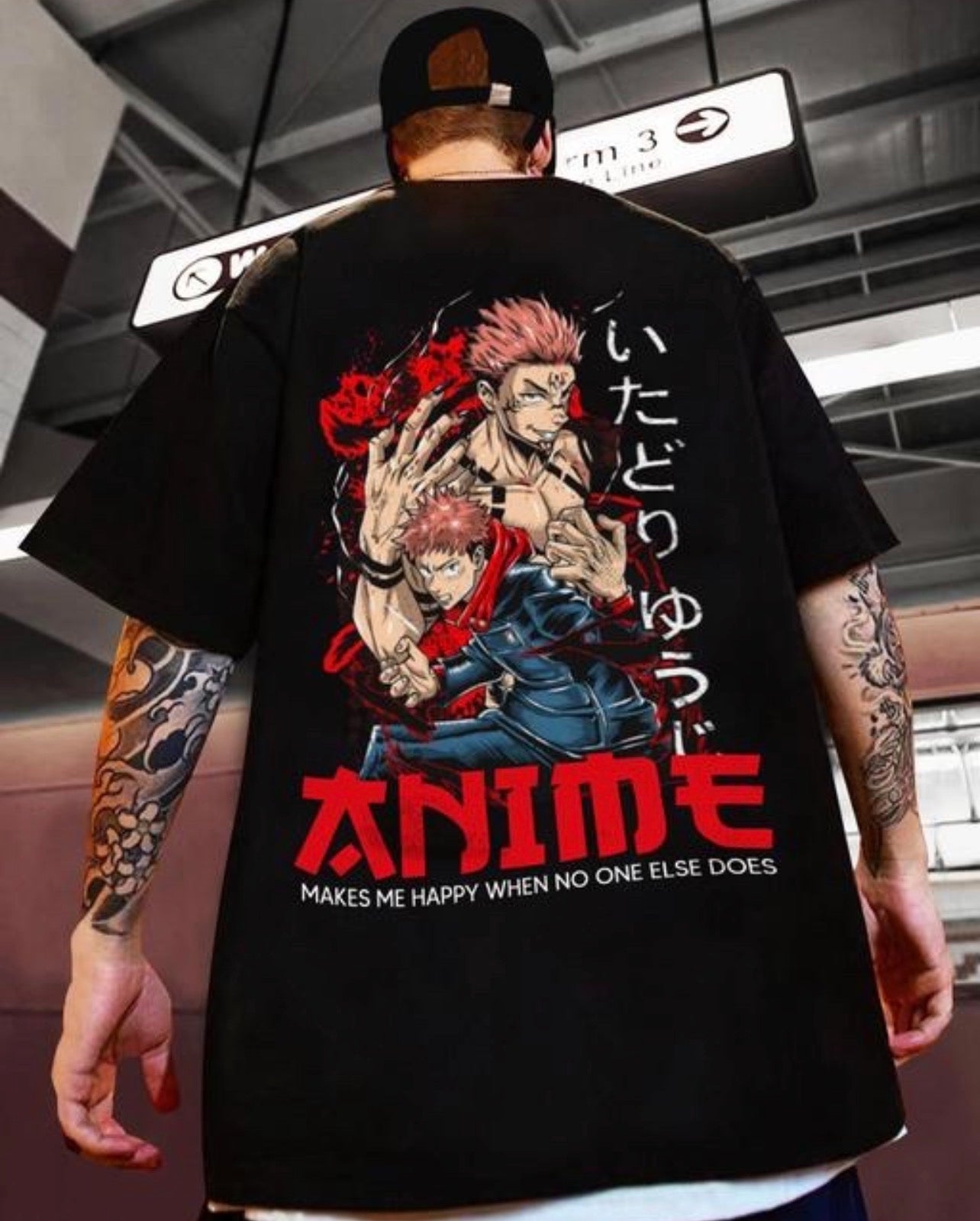 Sukuna Yuji Anime Printed T shirt