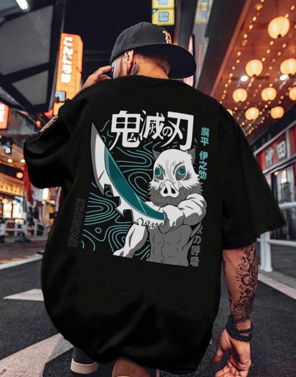 Inosuke Anime Printed T Shirt