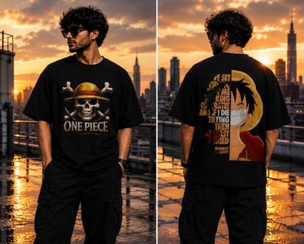 Luffy Anime Printed T Shirt