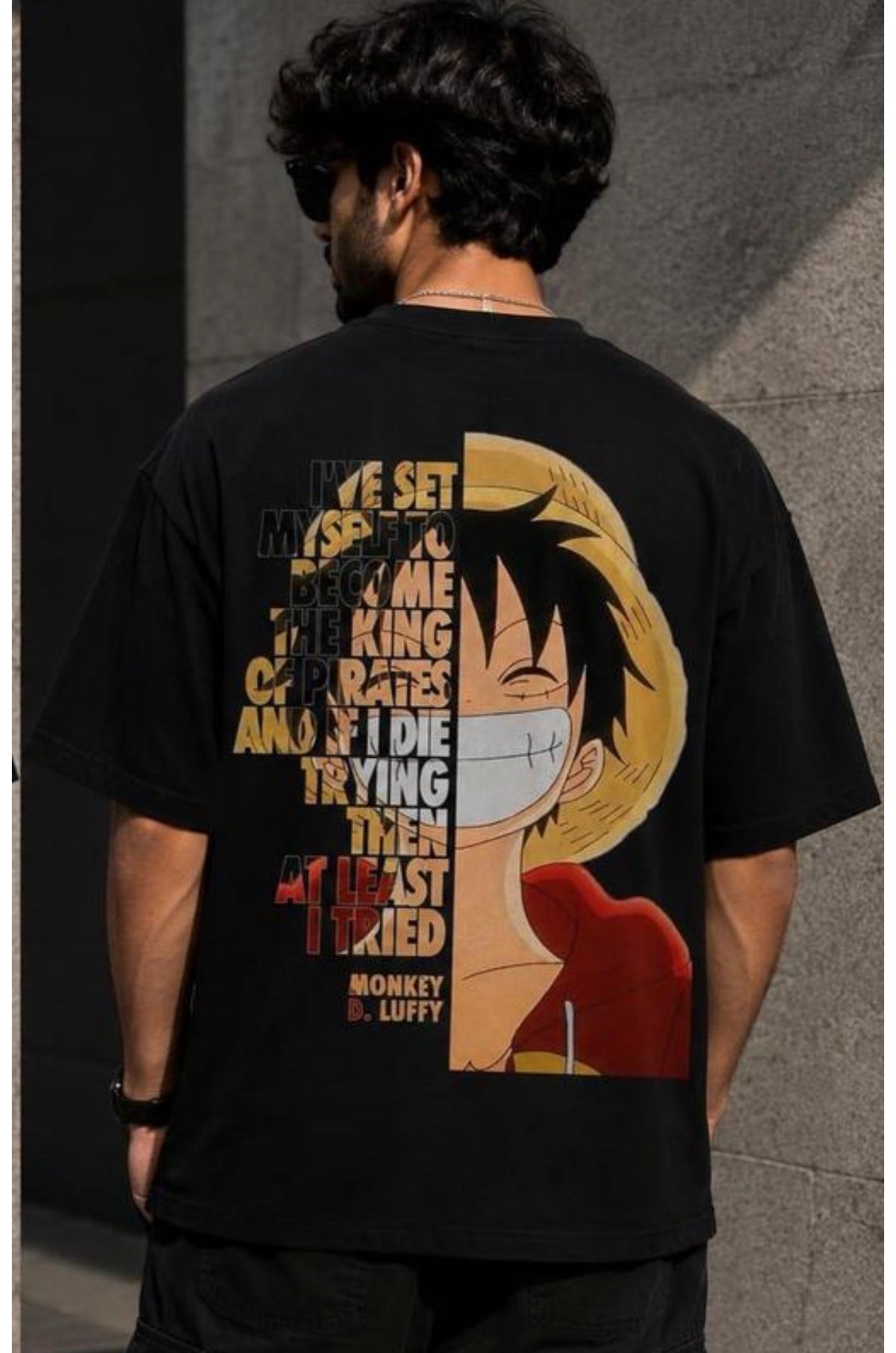 Luffy Anime Printed T Shirt