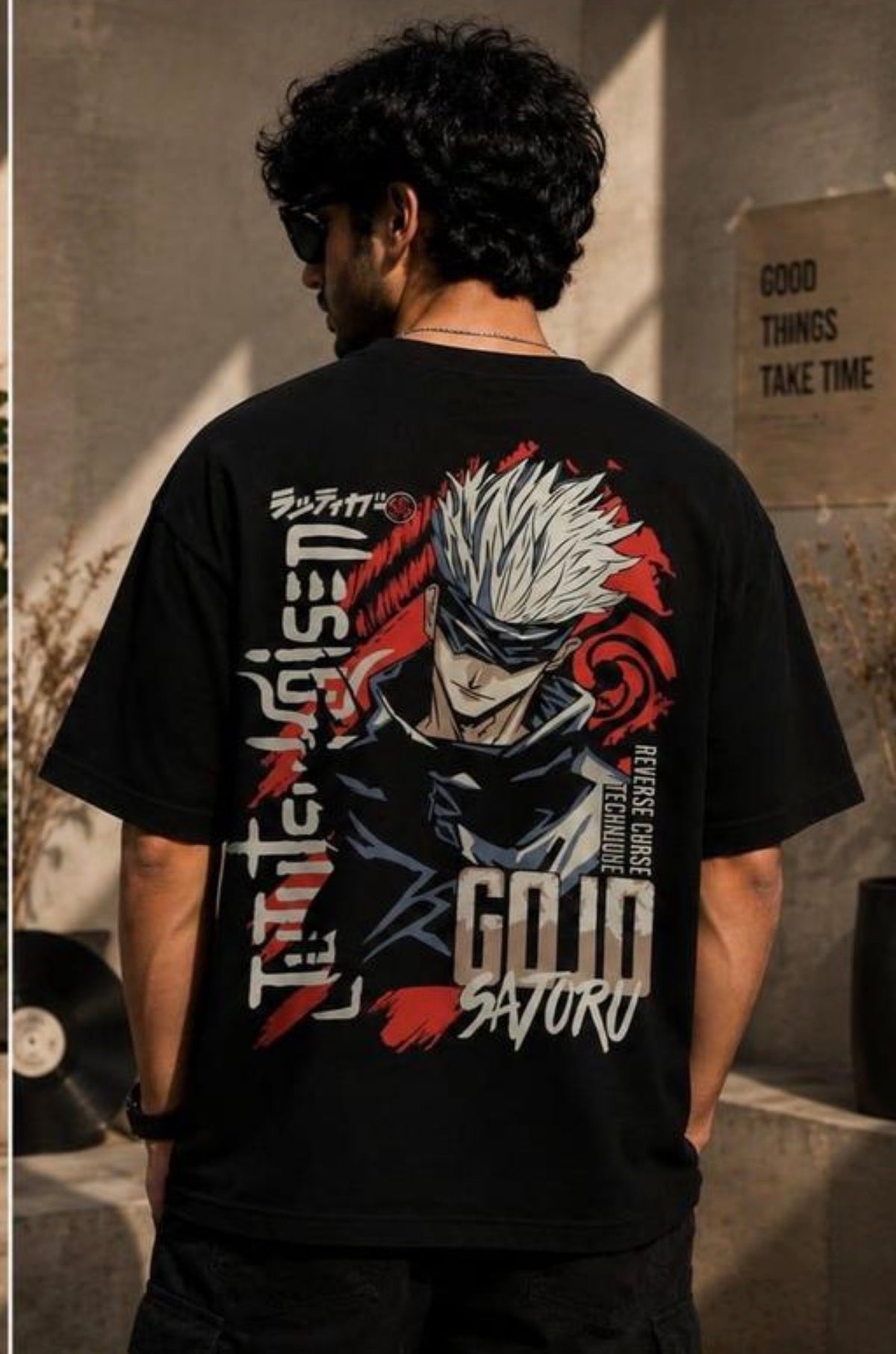 Gojo saturo anime Printed T shirt
