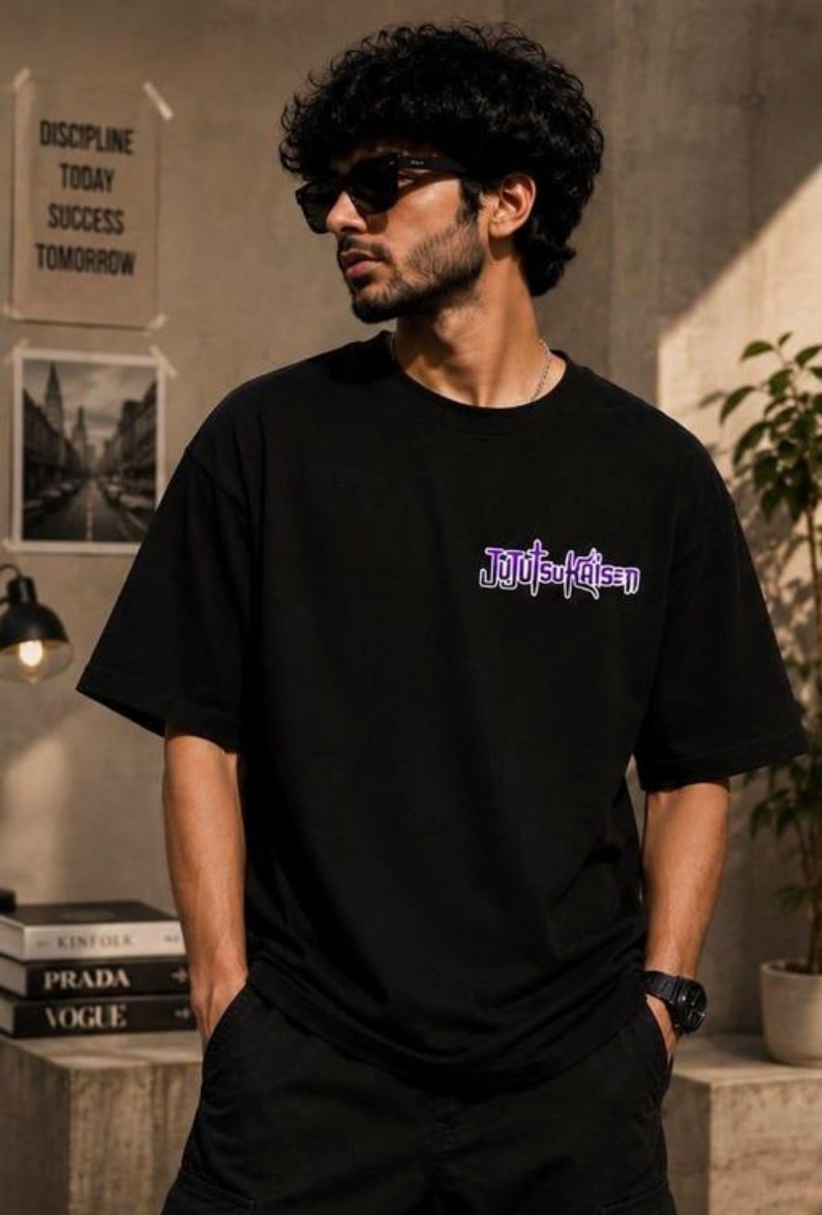 Gojo saturo anime Printed T shirt