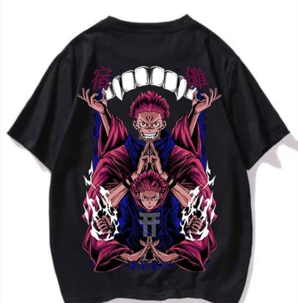 Sukuna Anime Printed T Shirt