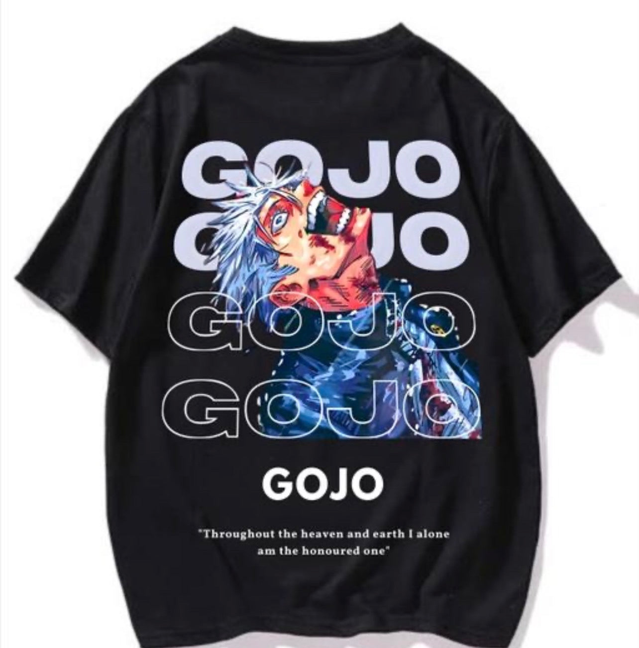 Gojo Anime Printed T Shirt