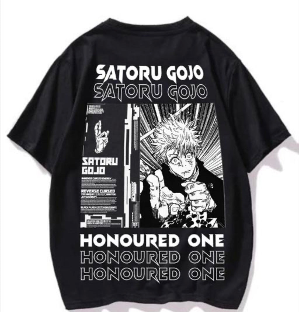 Saturo Gojo Anime Printed T Shirt