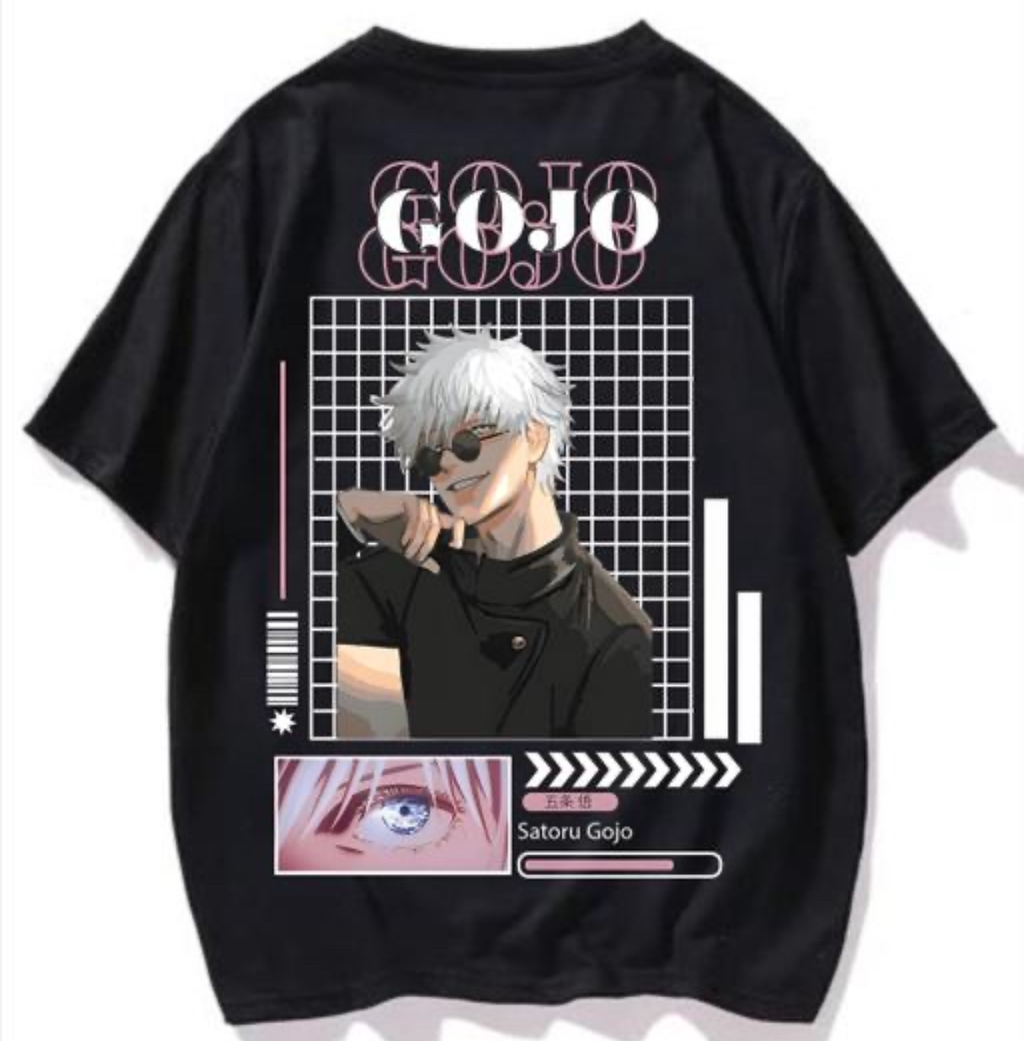 Gojo Anime Printed T Shirt